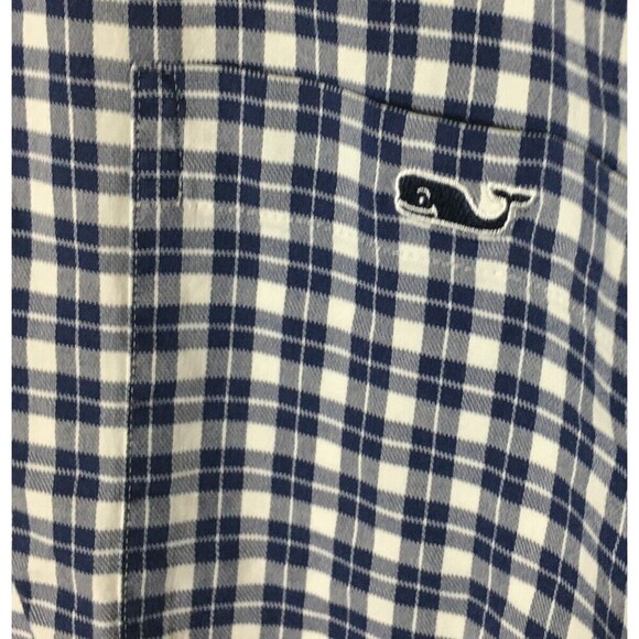 Vineyard Vines Shirt Men's Size XL Blue Plaid Classic Fit Tucker Button Up - Picture 6 of 7